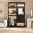 Freestanding Closet System with Drawers and Mirror-307756265