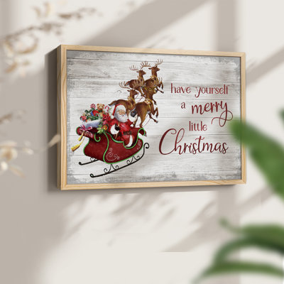Merry Little Christmas -Framed Print - Restickable