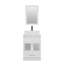 Ensemble de meuble-lavabo simple 24 po avec miroir Andrais-694830696-691295632