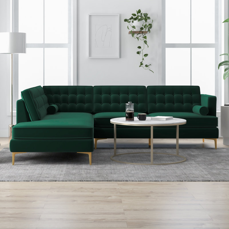 Addilynn 2 - Piece Velvet Sectional