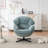 Upholstered Tufted Swivel Accent Chair-943064303