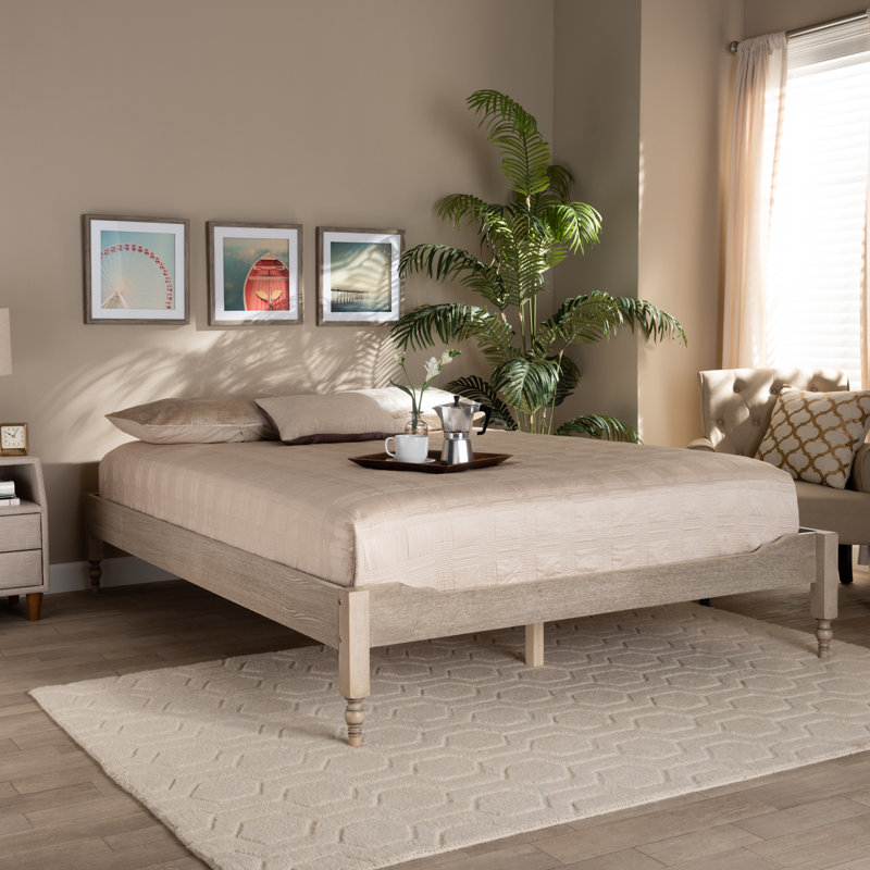 Base de lit pliante 14,92 po, Grand, Blanc antique