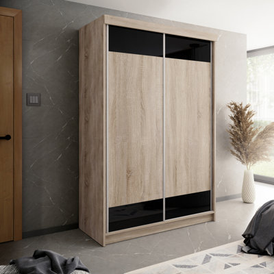 Pemberly 2 Door Solid + Manufactured Wood Wardrobe