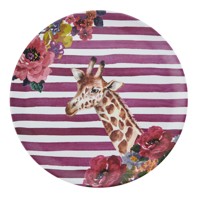 Mikasa Wild at Heart Giraffe Round Tray, 36cm