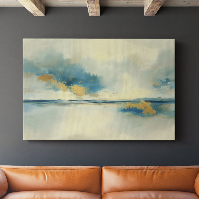Série de paysages abstraits XCVII, H 12 po x l 18 po
