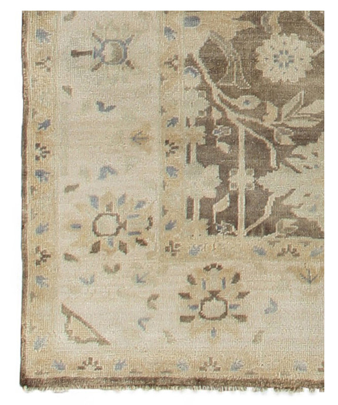 Antique Weave Oushak Wool Oriental Area Rug, Rectangle 8' x 10'