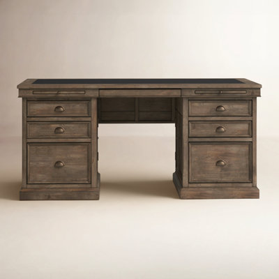 Pritchett Solid Wood Base Executive Desk