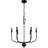 Blanche 6-Light Matte Black Chandelier