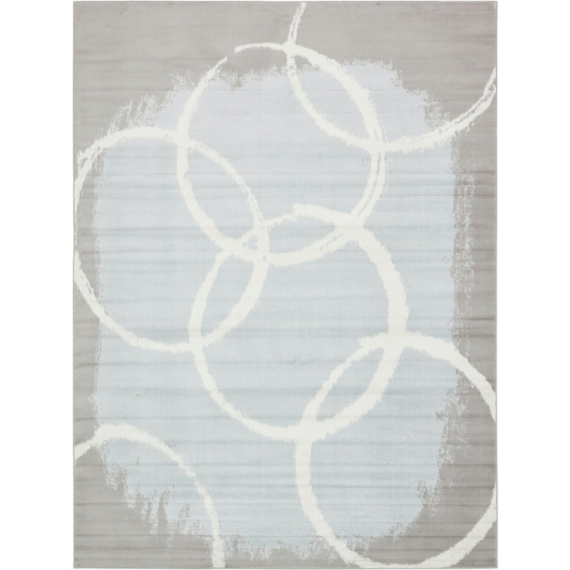 Tapis bleu clair Sidney, Rectangle de 5 pi x 8 pi