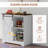 Coffee Bar Cabinet, 33" Buffet Sideboard With Sliding Barn Door And Adjustable Shelf