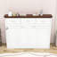 Twin Three Drawers Wooden Murphy Bed with Slats