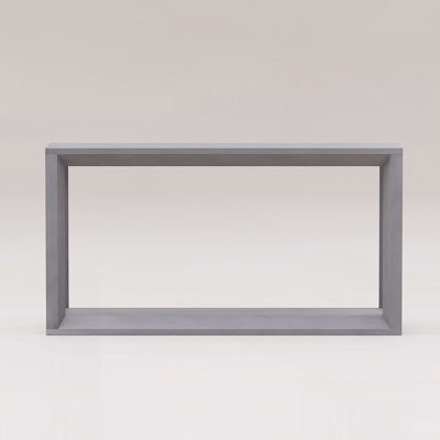 60" Rectangular Solid Wood Veneer Console Table, Wide Sofa Table