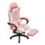 High Back Gaming Chair with Footrest