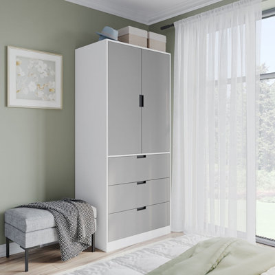 Stephy Solid Wood Wardrobe