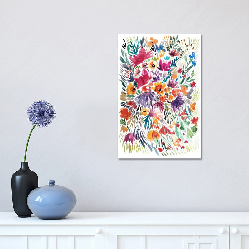 Floral Field II by Albina Bratcheva - Wrapped Canvas Gallery-Wrapped Canvas Giclée, 30.48 cm H x 45.72 cm W