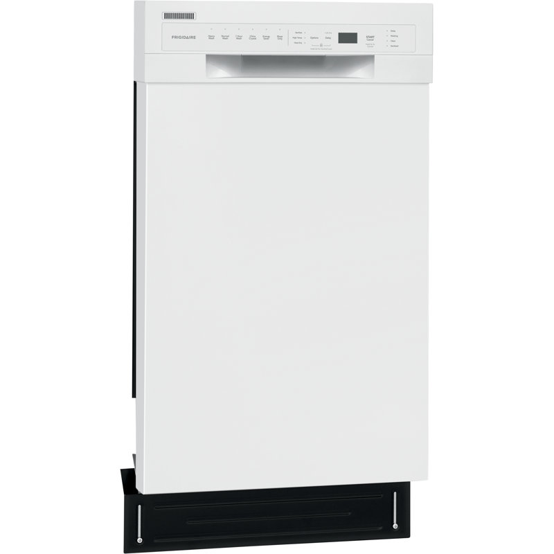Lave-vaisselle à console complète de 18 po à 52 dBA Frigidaire avec indicateurs de cycle, Blanc