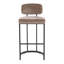 Tabouret de bar à hauteur fixe en métal et tissu - ensemble de 2-125535685-125535688-125535692