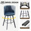 Tabouret de comptoir pivotant rembourré en cuir avec dossier haut (ensemble de 3)-1062960130-1062417567-1062960129
