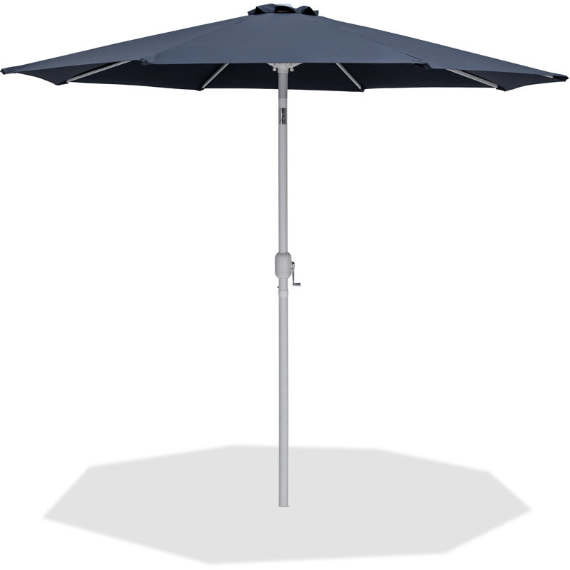 Parasols de patio en tissu Chavelle, Blanc, Gris