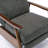 Wood Arm With Push Back With Recliner Function With Recliner Function  - Charcoal