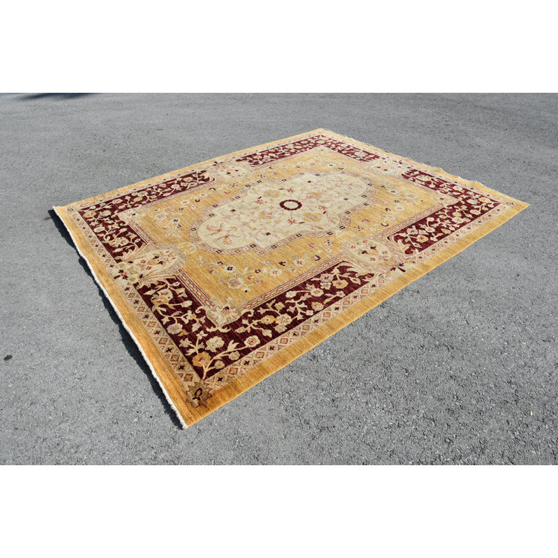 Tapis de luxe, tapis surdimensionné de 7,8 x 9,7 pi, tapis turcs, tapis rétro, tapis de cuisine beiges, tapis frais