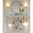 Gold Battery Operated Wall Sconces Set Of 2, Wireless Rechargeable Wall Lighting With Remote Control, LED Dimmable RGB 12 Colors & 3 CCT Wall Lights With Opal White Glass Shade-126228596
