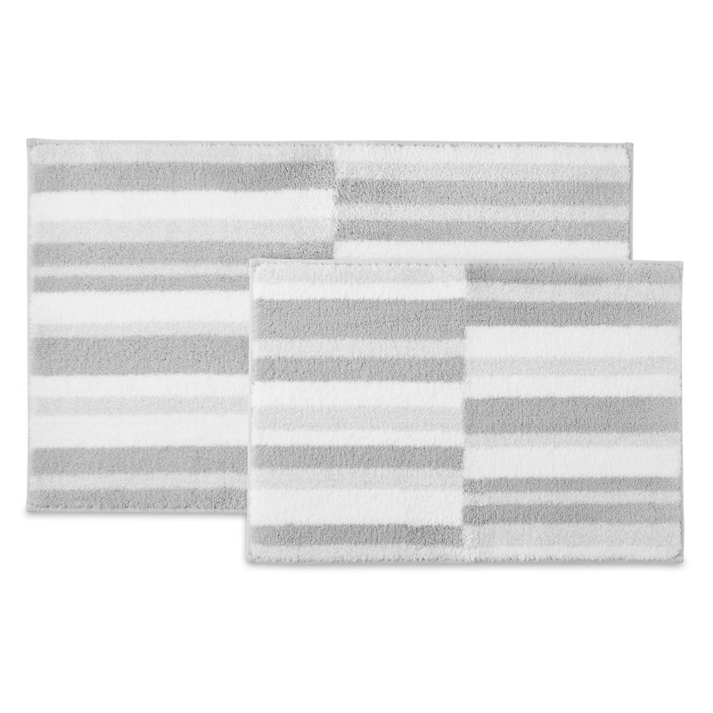 Ensemble de tapis pour salle de bain Lucien Drylon, Gris / beige