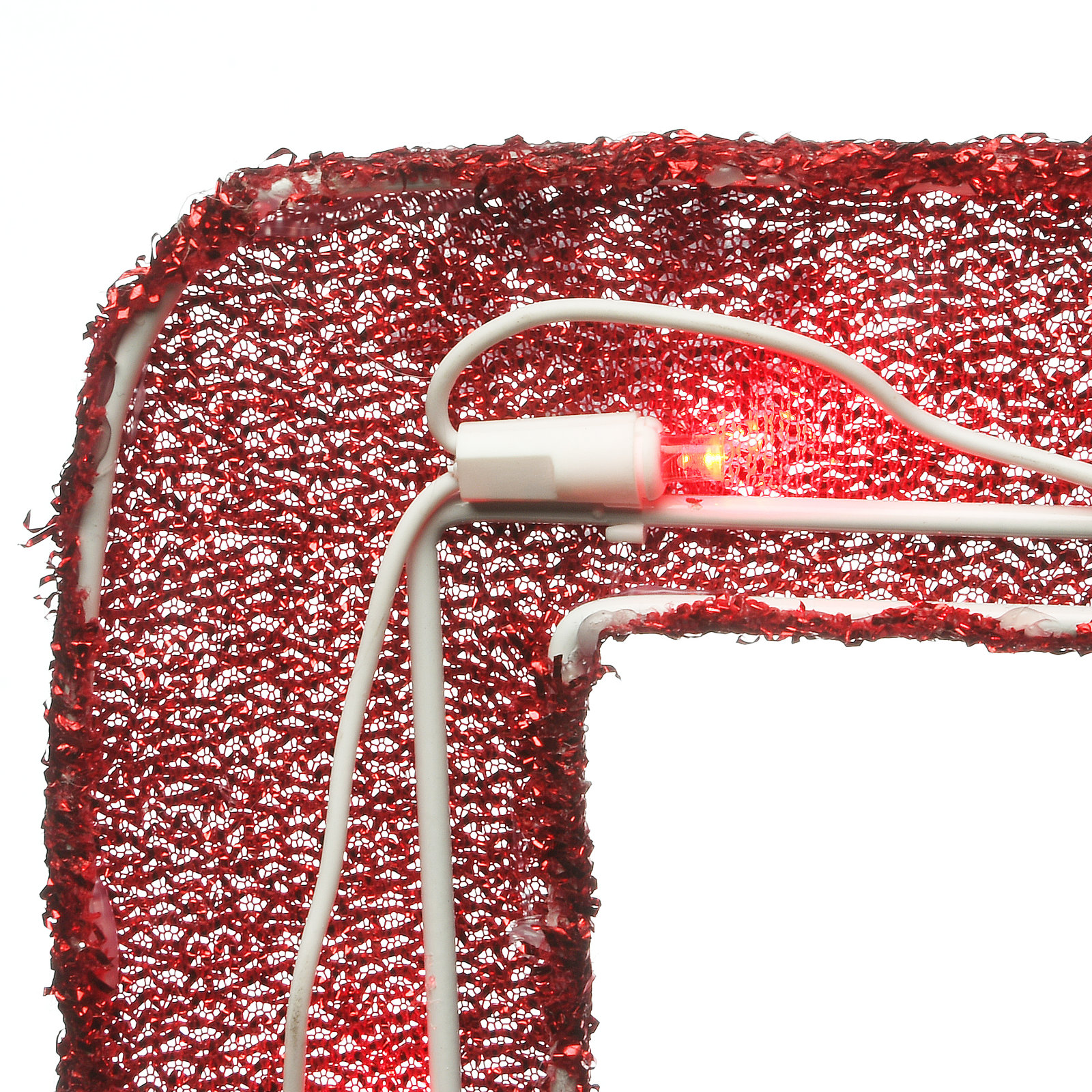 27" Lighted Santa in Red Pickup Truck