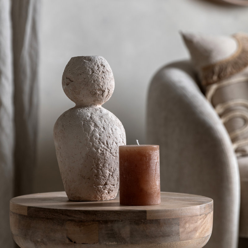 Ceramic Pebble Candle Holder
