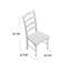 Chaise d'appoint en bois massif Prunier
