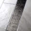 Grille linéaire en acier inoxydable pour drain de douche Dls3320-85210078
