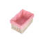 Spotty Lined Storage Wicker Basket-937279046