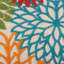 Tapis intérieur / extérieur vert / rouge / orange à motif floral Miraloma-1973692301