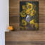 «Sunflowers In Blue & White Chinese Vase» par Christopher Pierce, art mural en métal, 12 po x 16 po-101622472
