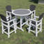 Ensemble de table de bar et de chaises haute HDPE