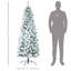 Sapin de Noël artificiel enneigé 6 pi avec lumières réalistes, 250 lumières DEL et 462 pointes