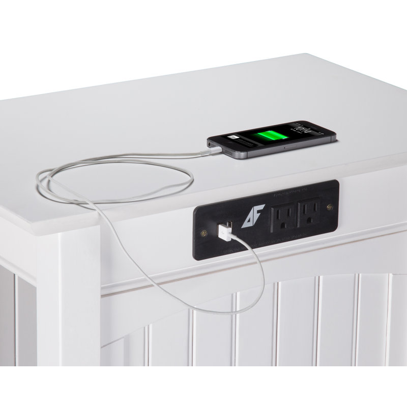 Tolleson End Table, White