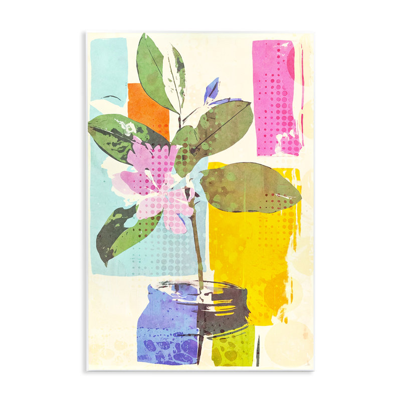 Plaque murale abstraite "Drift Bloom", design par Andrea Haase, H 15 po x l 10 po