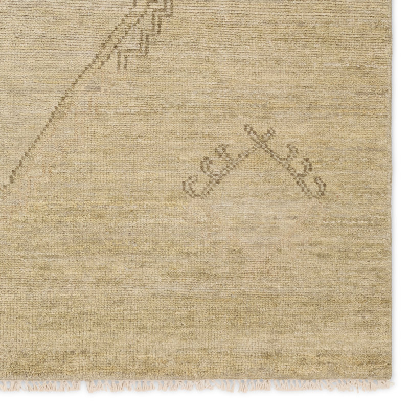Jaipur Living Fayola JIN11 Handknotted Medallion Green Area Rug (10'x14'), Rectangle 8' x 10'