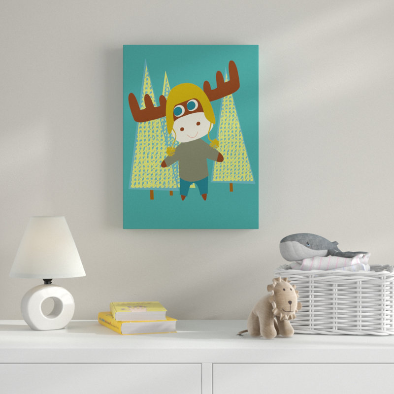 « orignal over trees », art sur toile, H 19 po x l 14 po x P 2 po