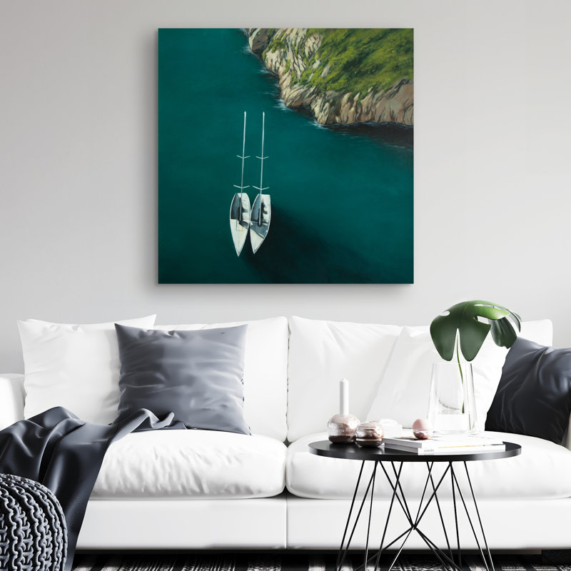 Smooth sailing - 32"x32" art on canvas
