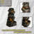 6-Tier Cascading Stone Waterfall with LED Glow for Patio & Garden Decor