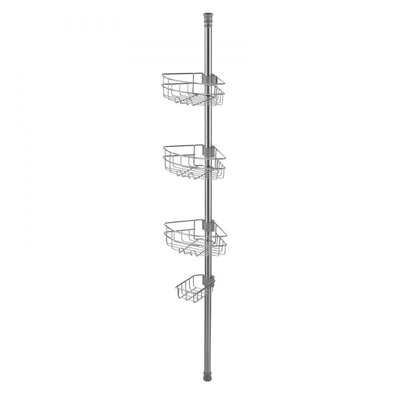 Fixed Stainless Steel Shower Shelf, Silver