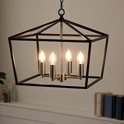 6 Pack B11 Dimmable LED Filament Light Bulbs, 4.5W 500LM E12 Base 2700K Warm White Clear Glass Bulbs, 120V Vintage Edison Candle Bulbs for Chandelier Pendant Lighting