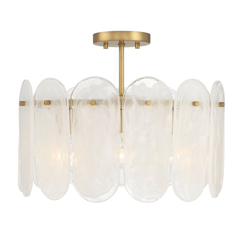 3 LIGHT SEMI FLUSH