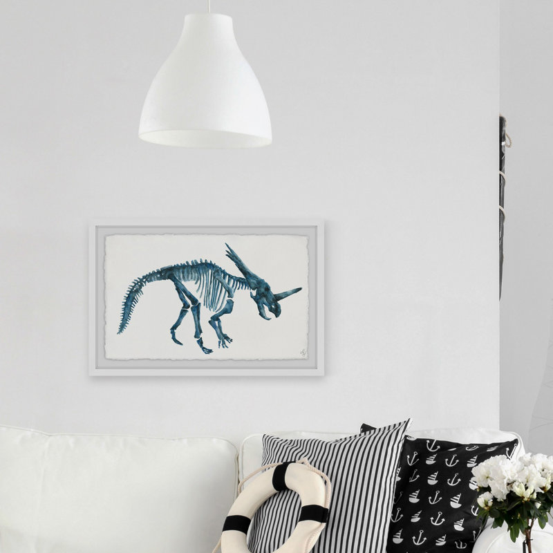 «Dino Skeleton», reproduction encadrée Roldao, H 8 po x l 12 po x P 1,5 po