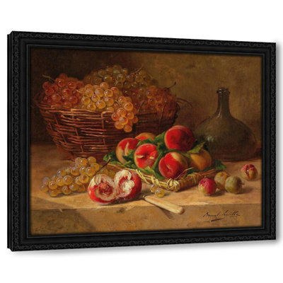 Fruit Still Life with Peaches and Grapes