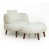 Chenille blanc antique