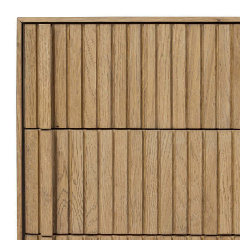 Leo 3 - Drawer Nightstand, Rustic Light Natural Oak