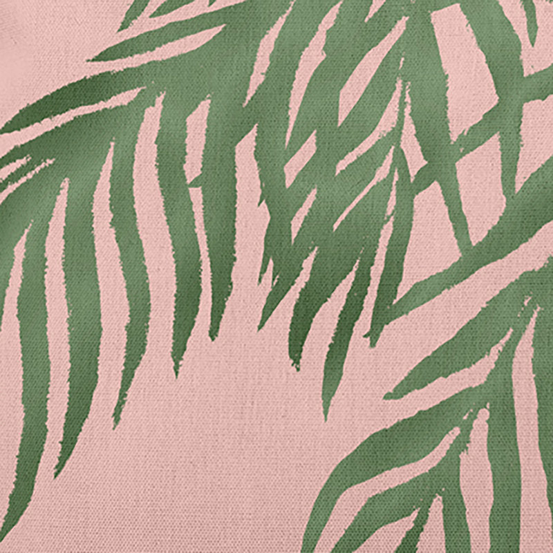 Coussin intérieur / extérieur Leafy Branch, H 20 po x l 20 po, Floral vert / rose